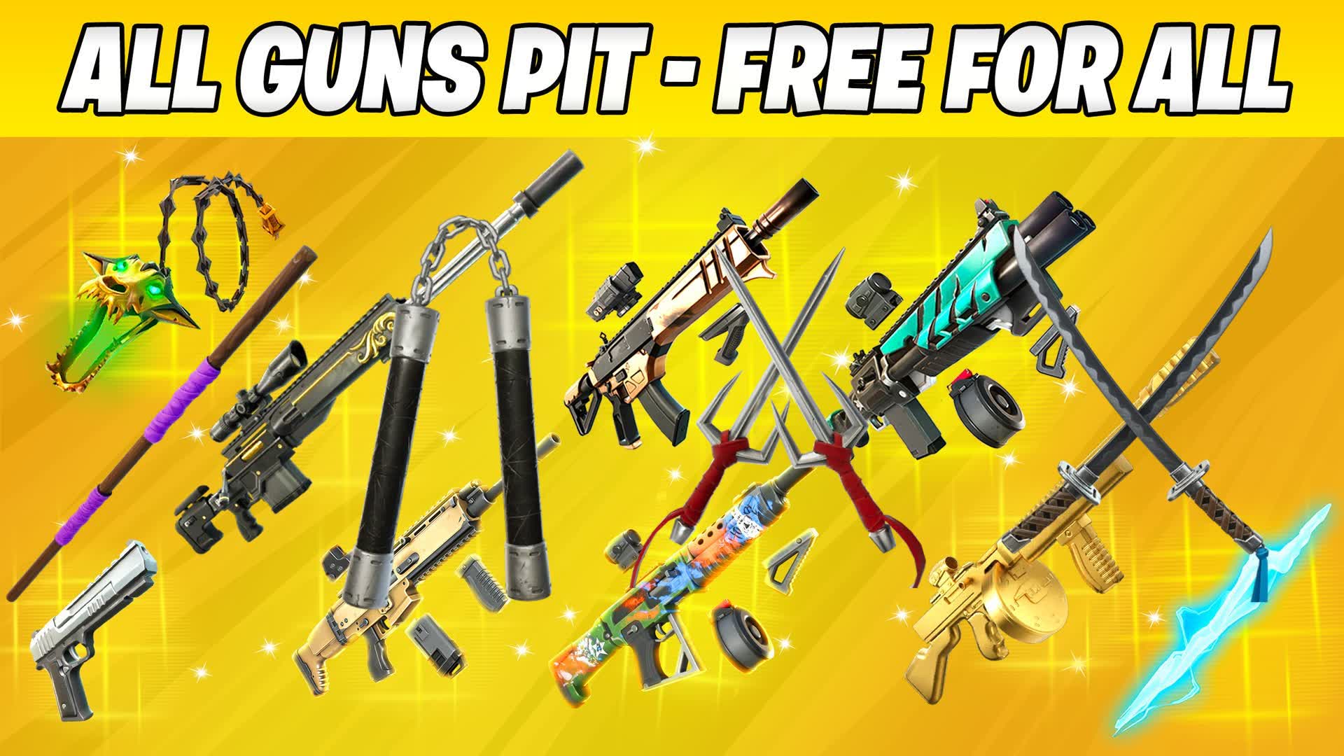 TMNT ⭐WEAPONS - FREE FOR ALL — Fortnite Creative map
