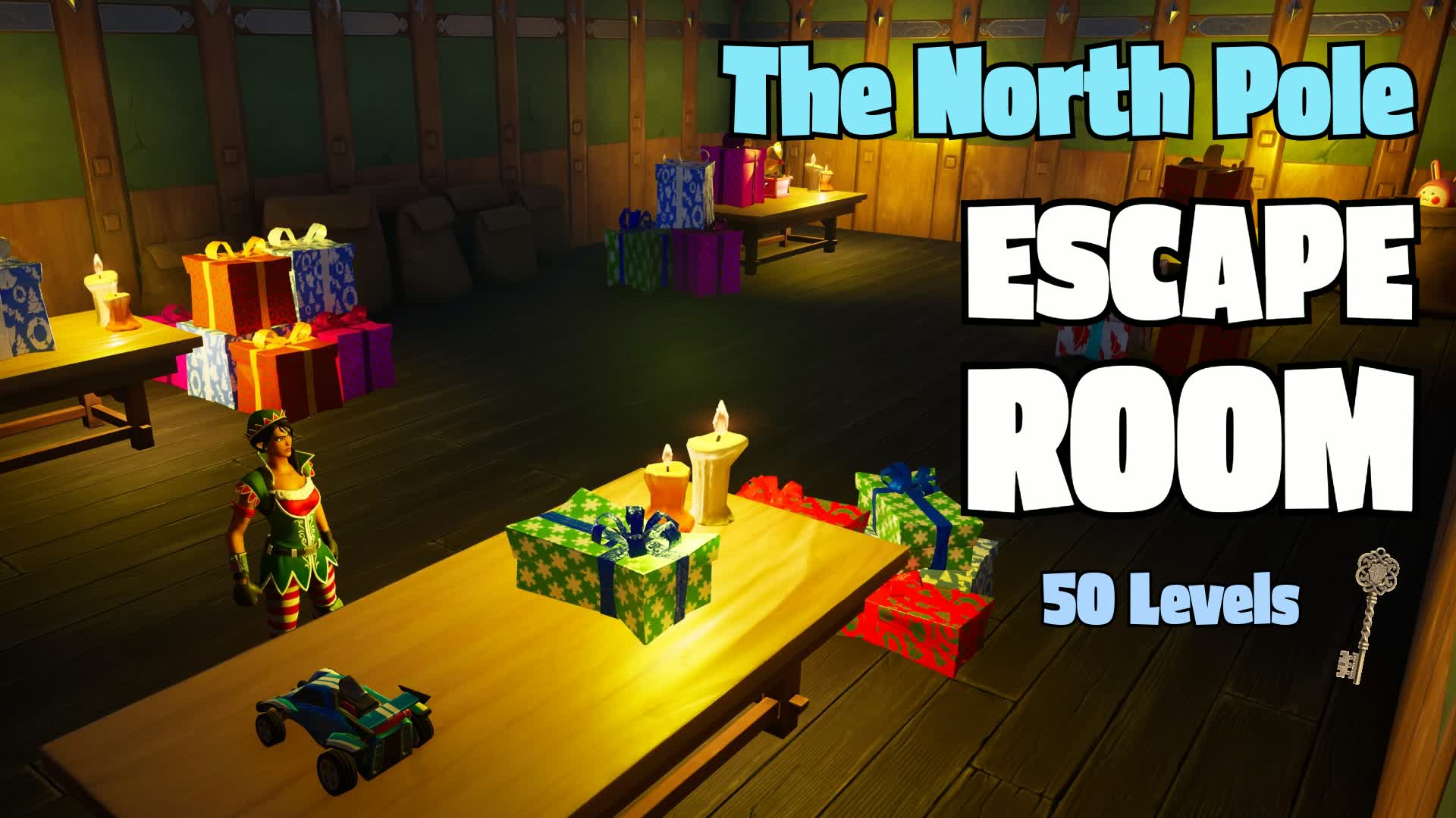 Escape room the North Pole — Fortnite Creative map