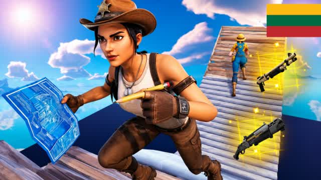 1V1 BUILD FIGHTS [REALNEVA] — Fortnite Creative map cover art