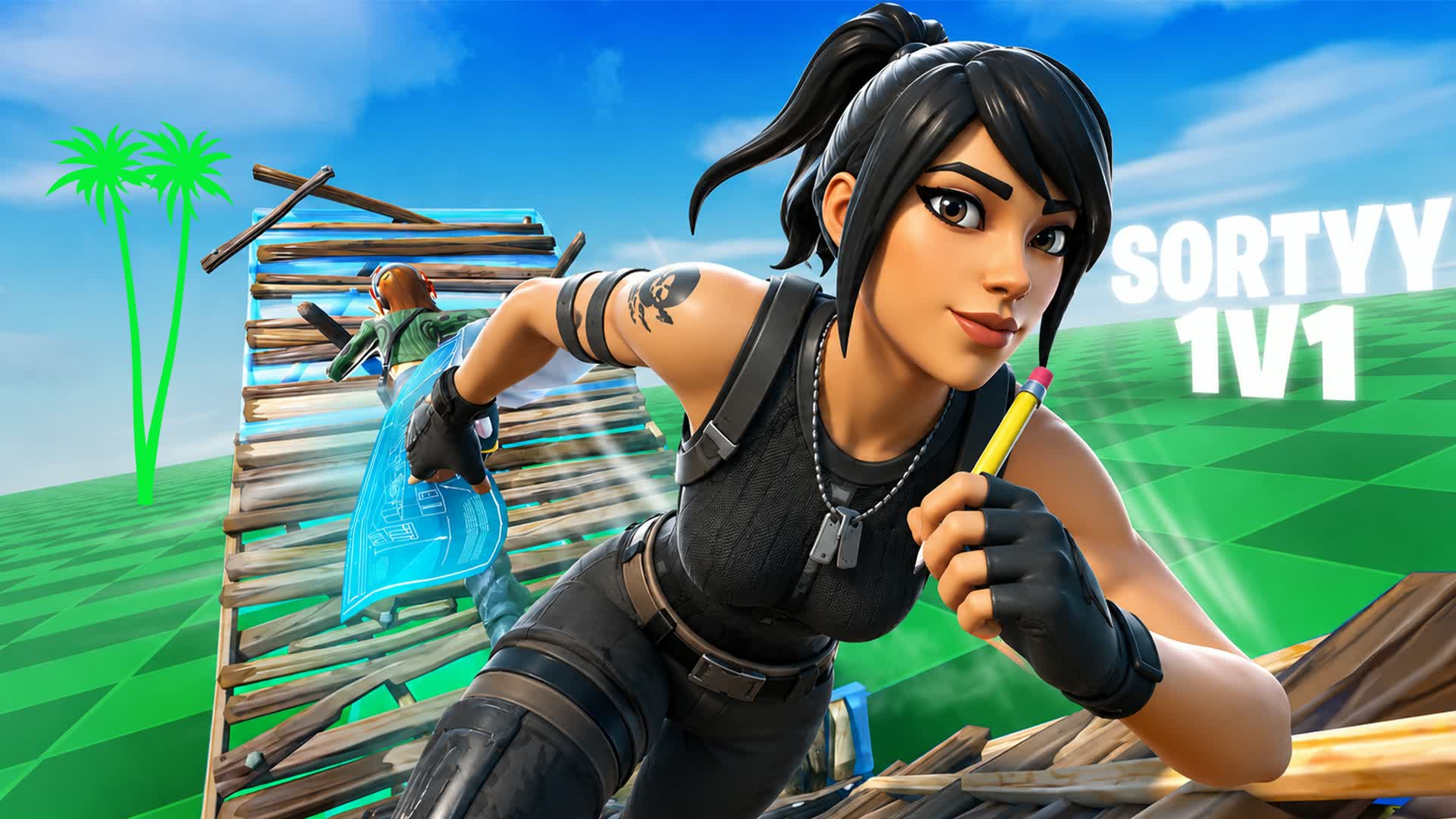 ☀️🌴 SUMMER 1V1 BUILDFIGHT (200 PUMP) — Fortnite Creative map