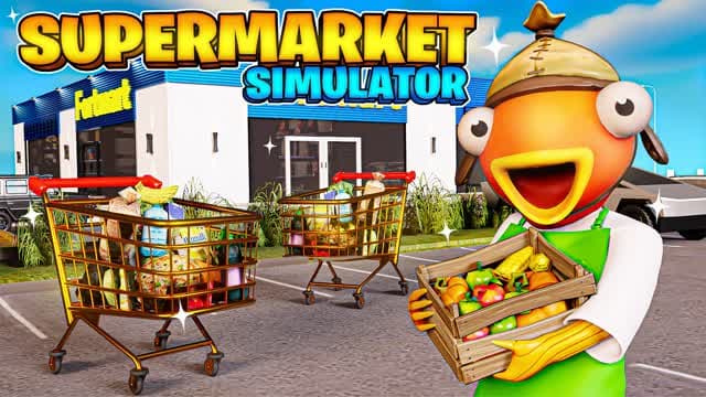 Supermarket Simulator Tycoon🛒 — Fortnite Creative map cover art