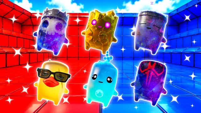 RED VS BLUE BRIGHT INSTINCT 🔴🔵 — Fortnite Creative map cover art