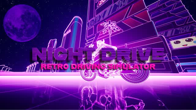 Night Drive | Retro Driving Simulator — Fortnite Creative map cover art