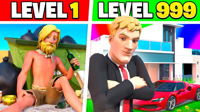 Homeless Tycoon 3 — Fortnite Creative map cover art