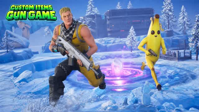 CUSTOM ITEMS / GUN GAME — Fortnite Creative map
