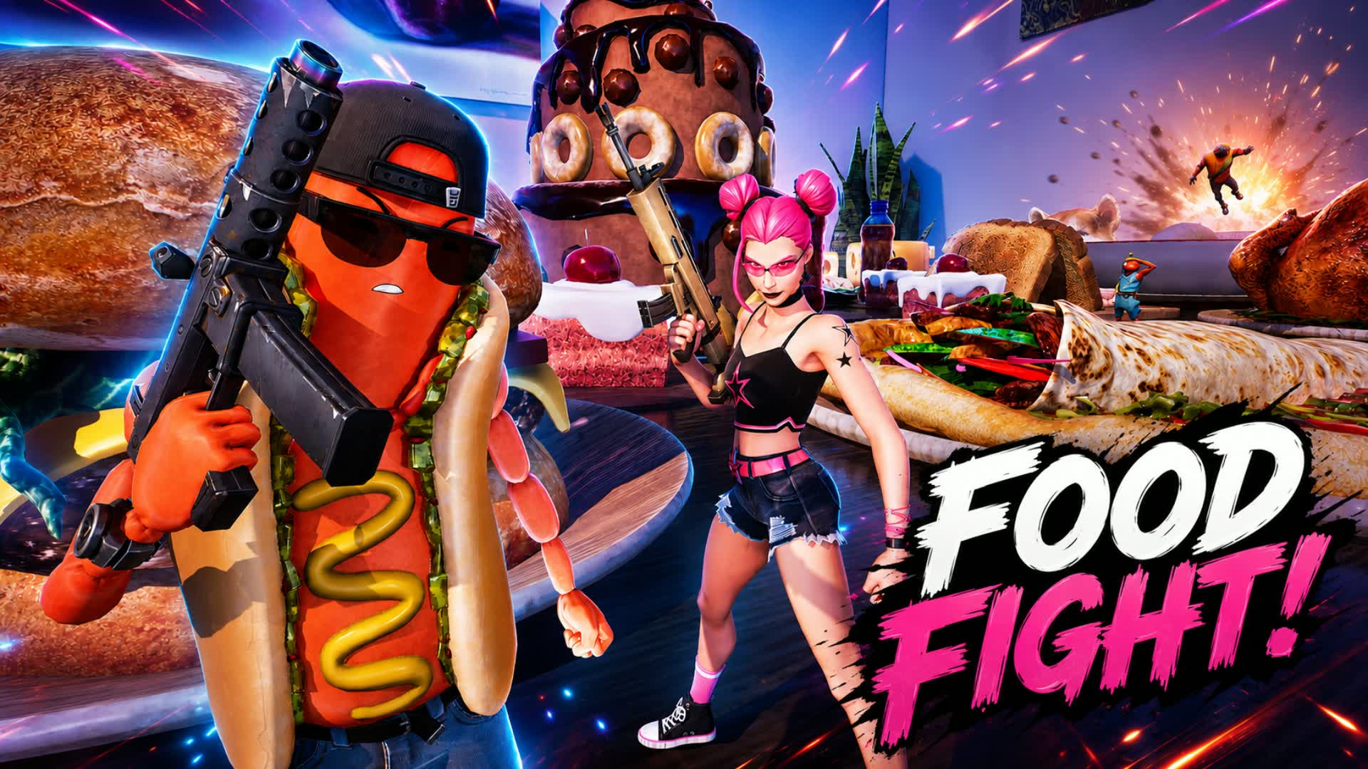 FOOD FIGHT! GUN GAME🔫 — Fortnite Creative map