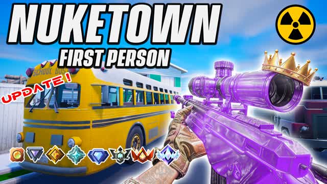 NUKE CITY GUN GAME ⭐ — Fortnite Creative map cover art