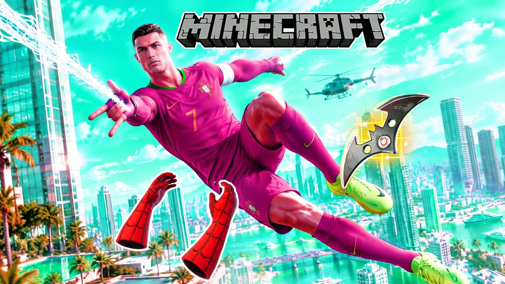 CR7 SPIDER CITY UNC DRIVE GUN 🚗 — Fortnite Creative map