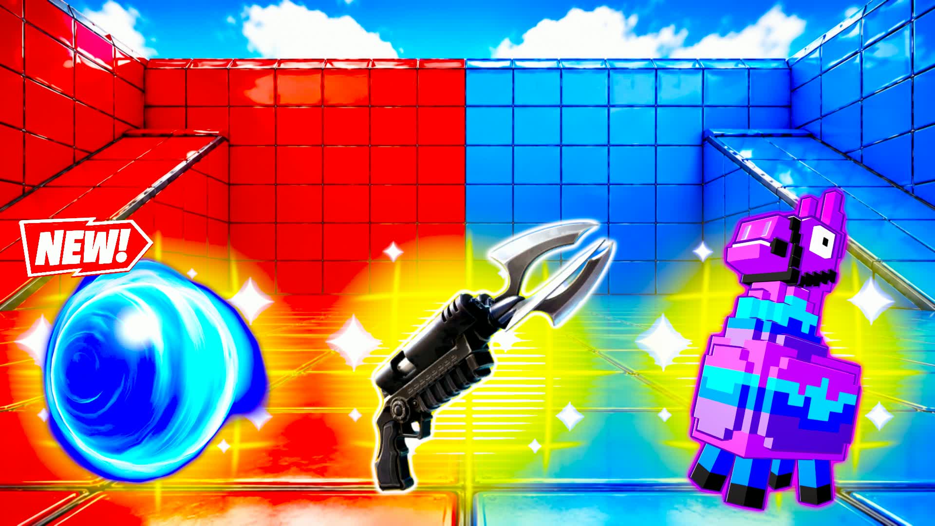 RED VS BLUE NETHER BATTLE ARENA 🔴🔵 — Fortnite Creative map