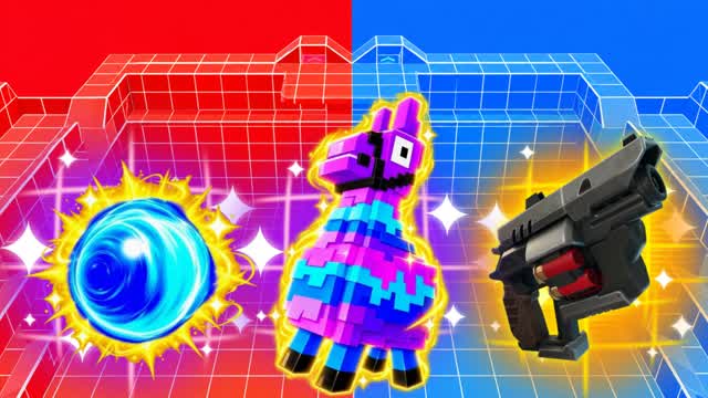 RED VS BLUE π΄π΅GRASS FULL (ALL GUNS) β Fortnite Creative map