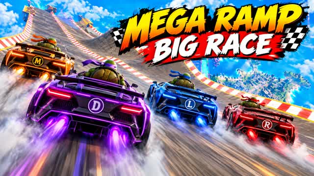 MEGA RAMP BIG RACE — Fortnite Creative map