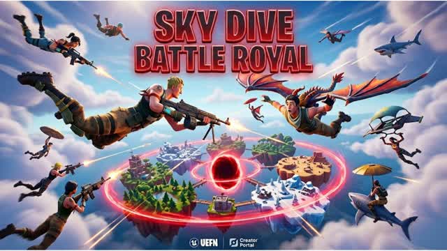 SKY DIVE BATTLE ROYAL — Fortnite Creative map