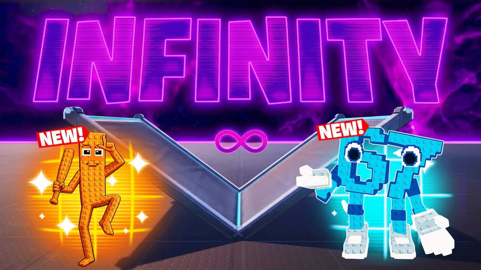 INFINITY 1V1 ALL GUNS — Fortnite Creative map