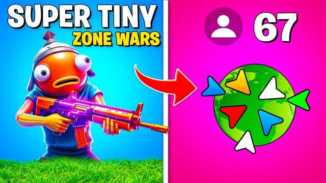 SUPER TINY ZONE WARS — Fortnite Creative map cover art