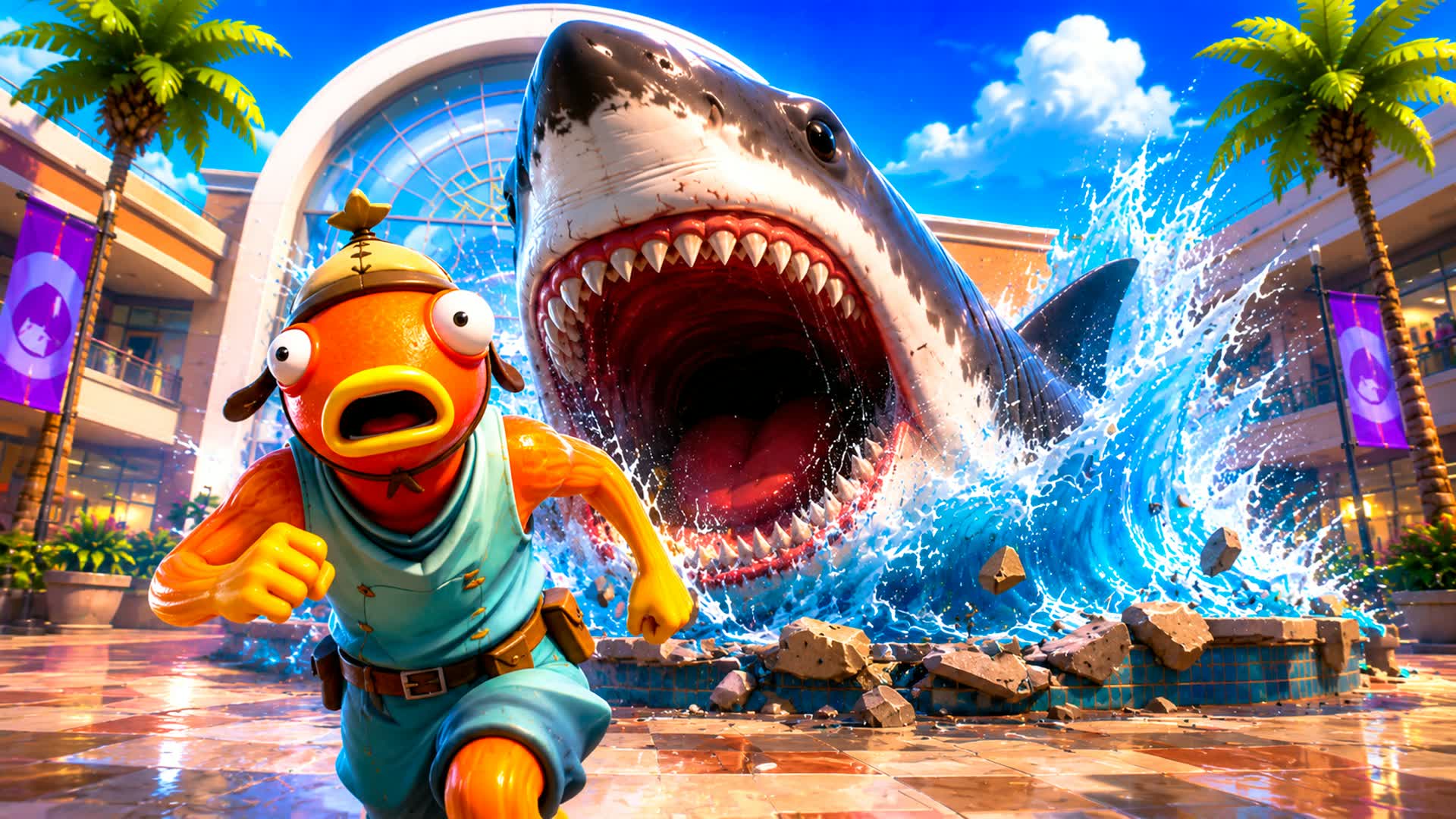 SHARK ESCAPE [ROGUELIKE]🦈 — Fortnite Creative map