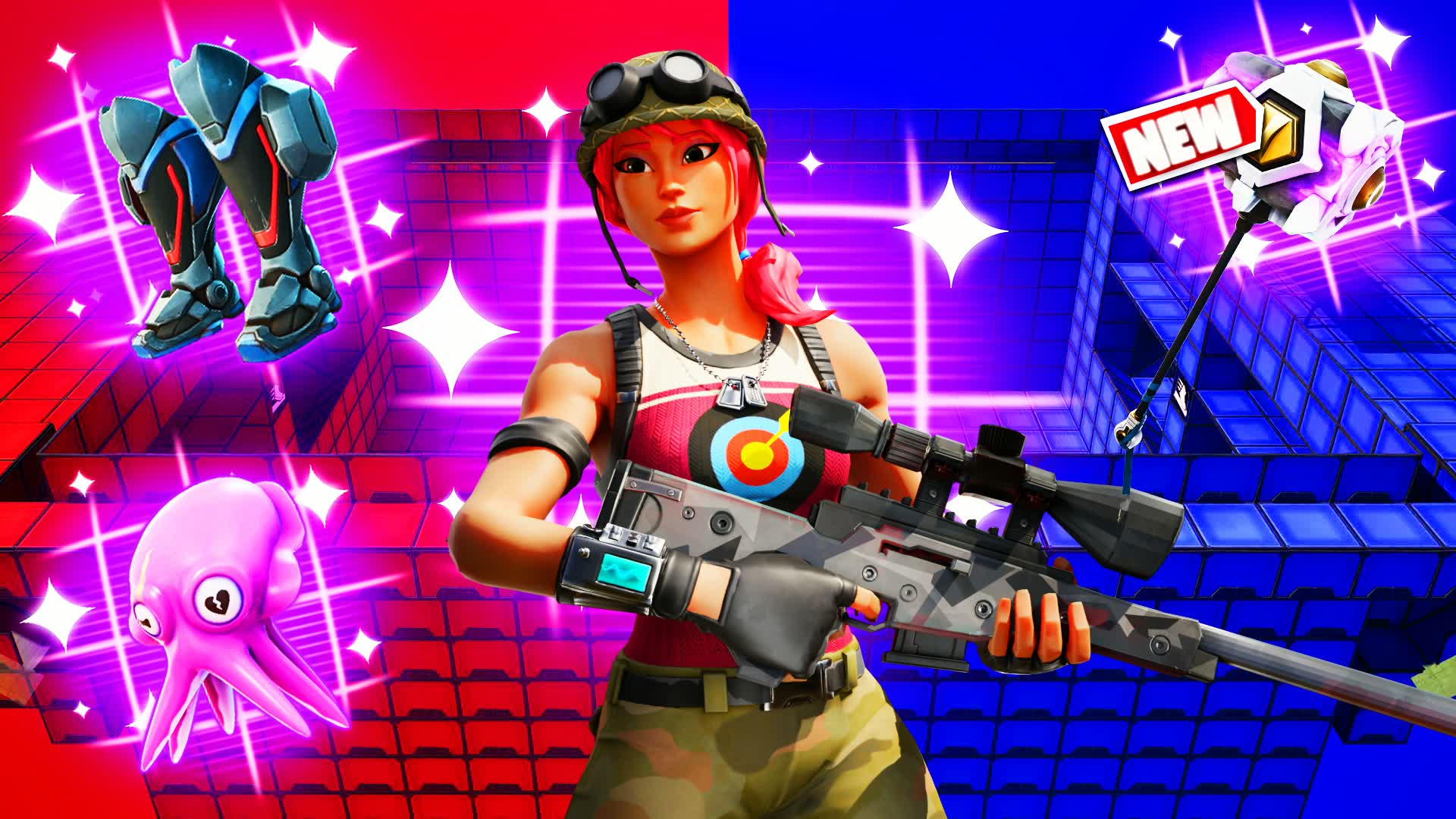 RED VS BLUE 🔴uncrvb67🔵 — Fortnite Creative map