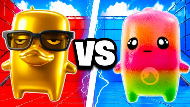 RED VS BLUE MOB FARM 🔵🔴 — Fortnite Creative map