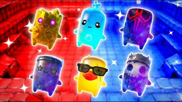 red vs blue 2374574565 — Fortnite Creative map cover art