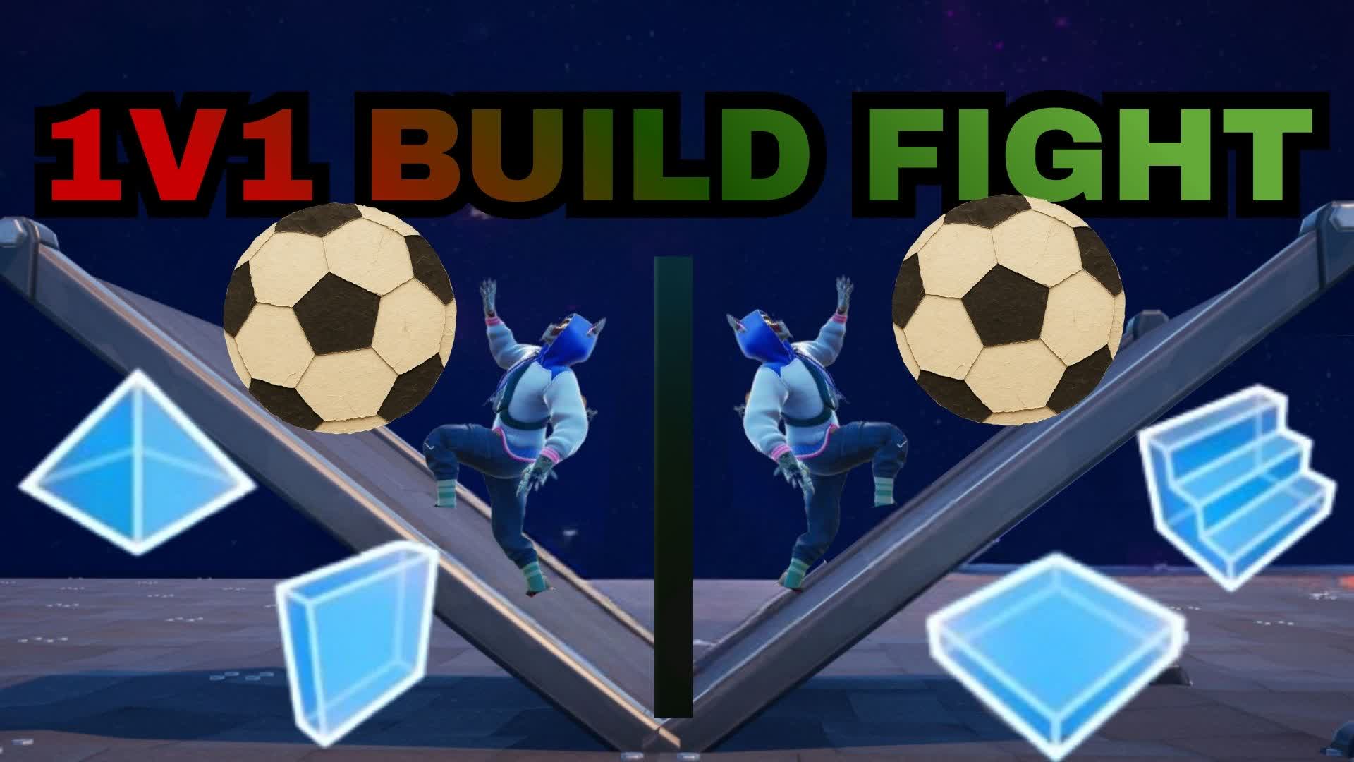The 1v1 build fight football version — Fortnite Creative map