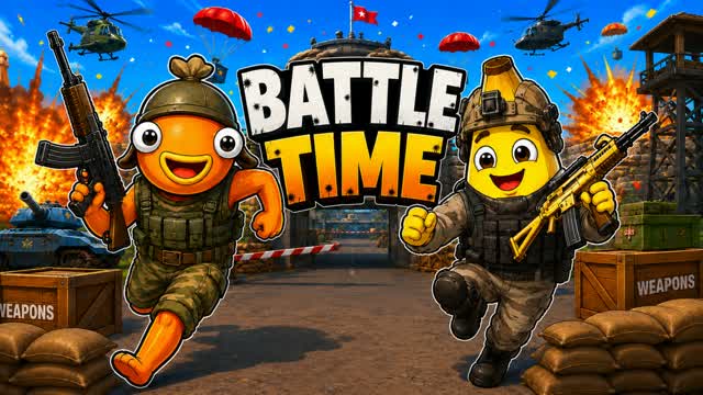 RED VS BLUE 🔴🔵 BATTLE TIME — Fortnite Creative map cover art
