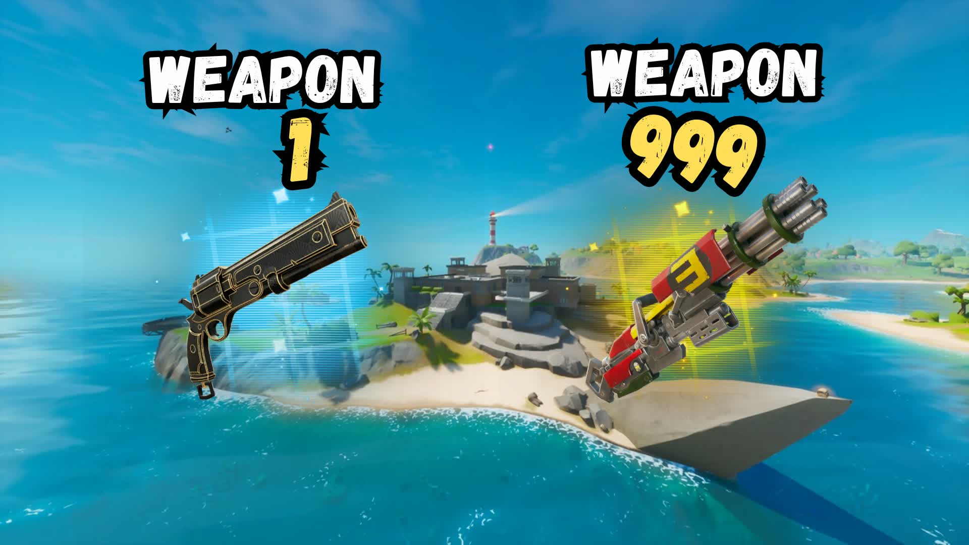 SUPER SHARK GUN GAME 🎯ONE TAP — Fortnite Creative map