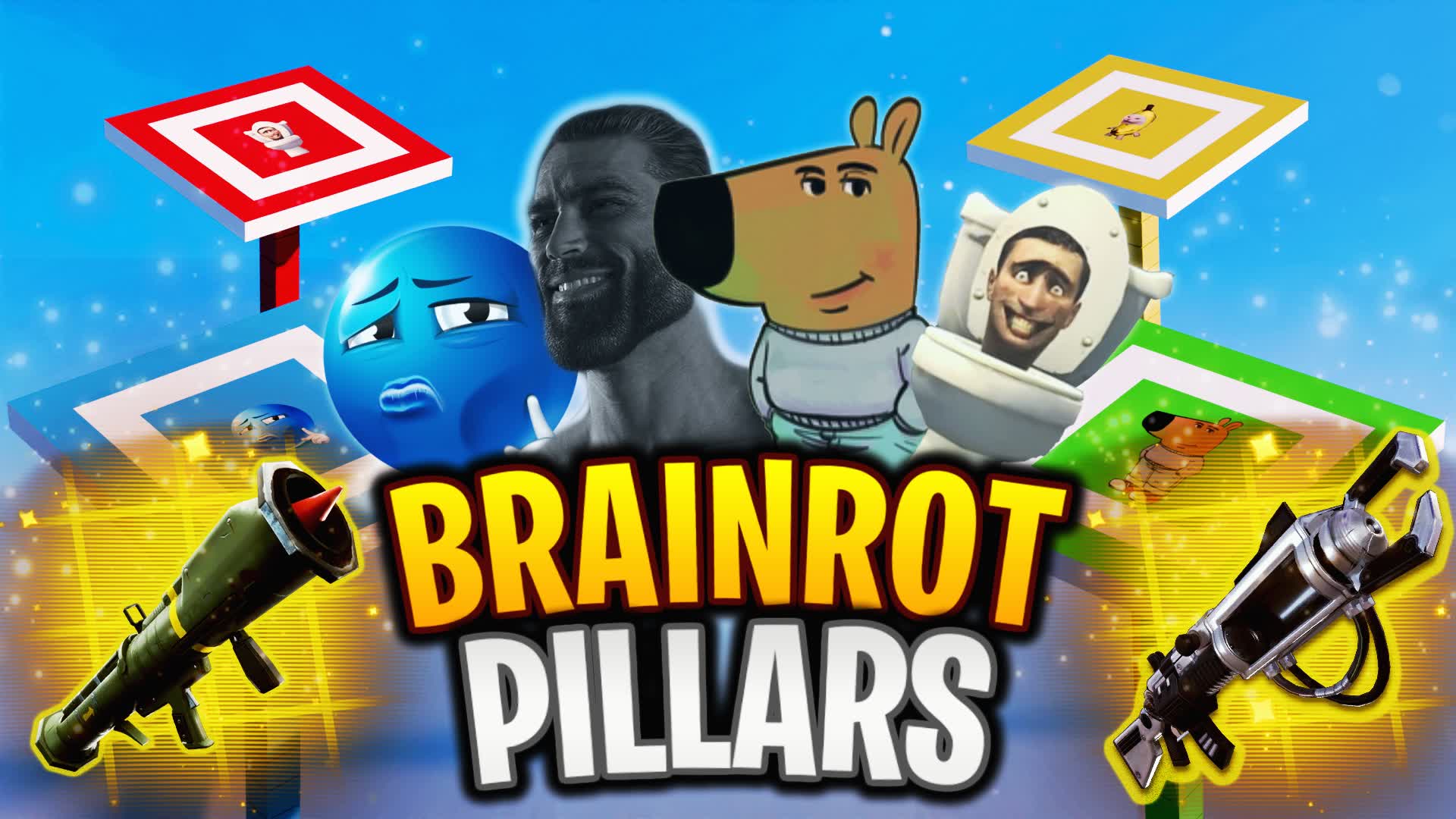BRAINROT PILLARS — Fortnite Creative map