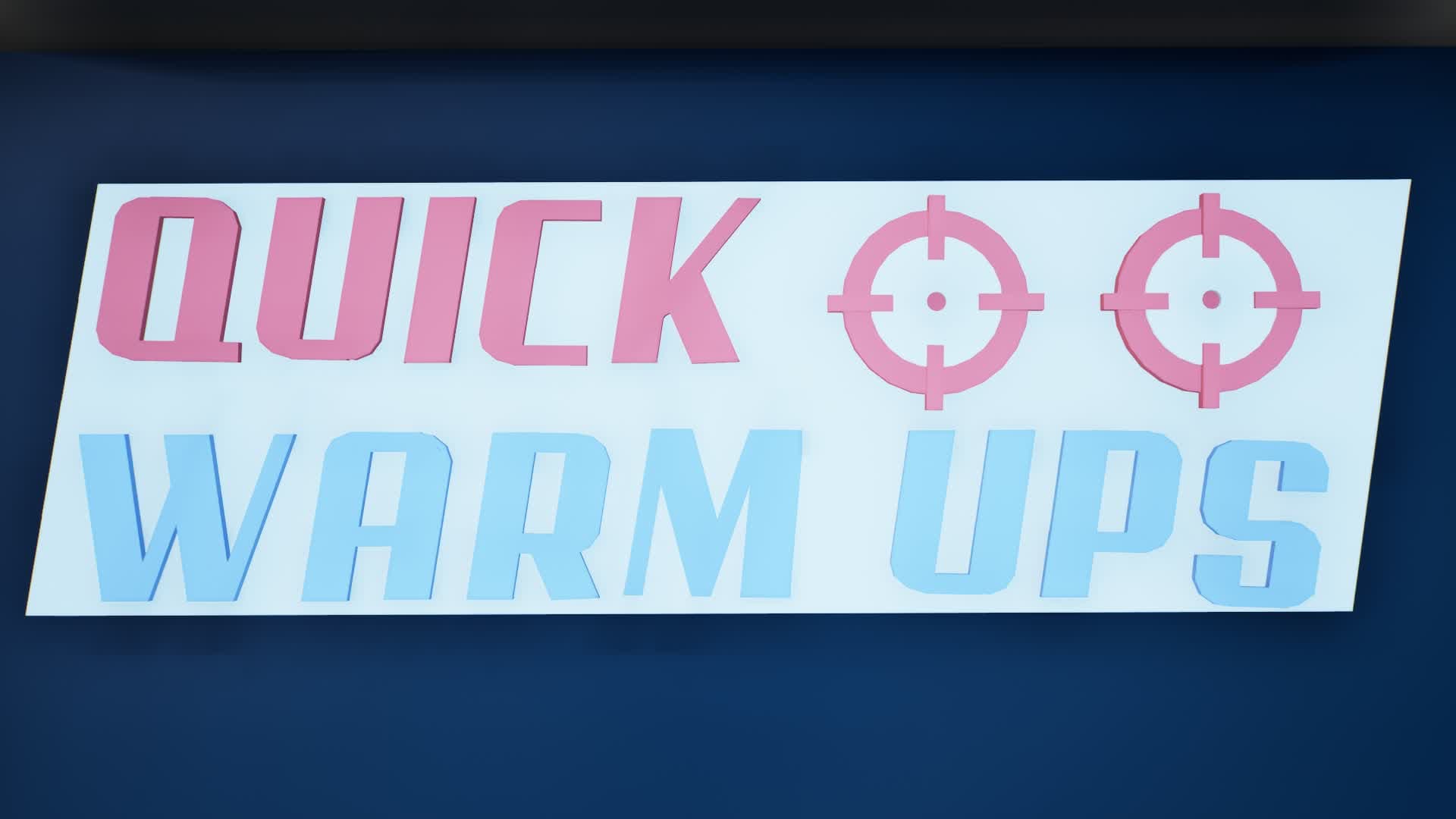 Quick Warm Up — Fortnite Creative map