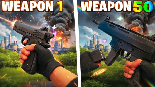 FACTORY GUN GAME - FIRST PERSON β Fortnite Creative map