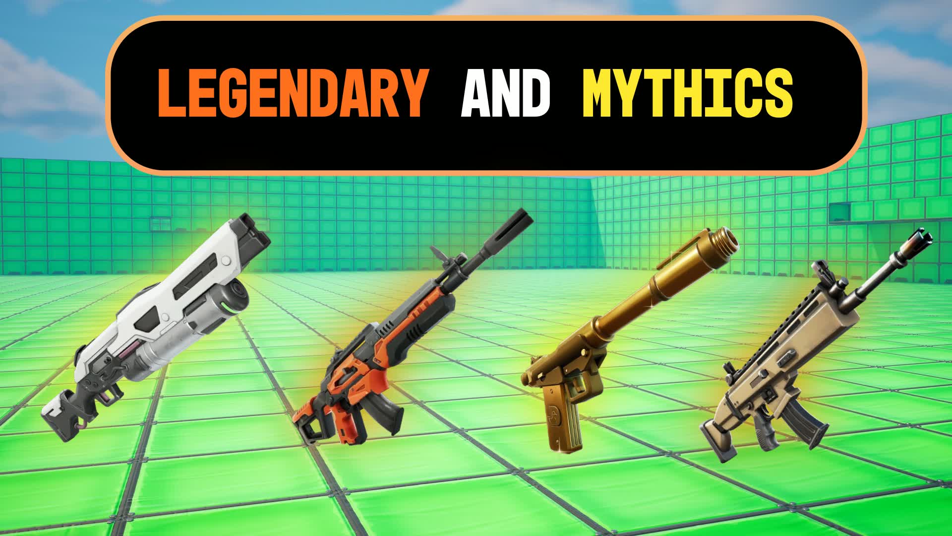 FREE FOR ALL LEGENDARYS AND MYTHICS — Fortnite Creative map
