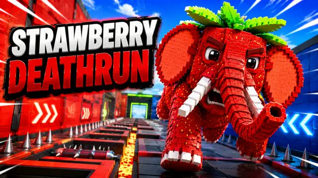 🍓 GIANT STRAWBERRY DEATHRUN — Fortnite Creative map