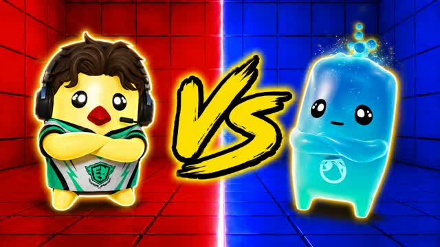 BLUE VS RED FLASH RUSH 🔵🔴 — Fortnite Creative map cover art