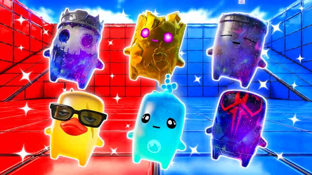 BLUE VS RED LOCKED TEMPO 🔵🔴 — Fortnite Creative map cover art