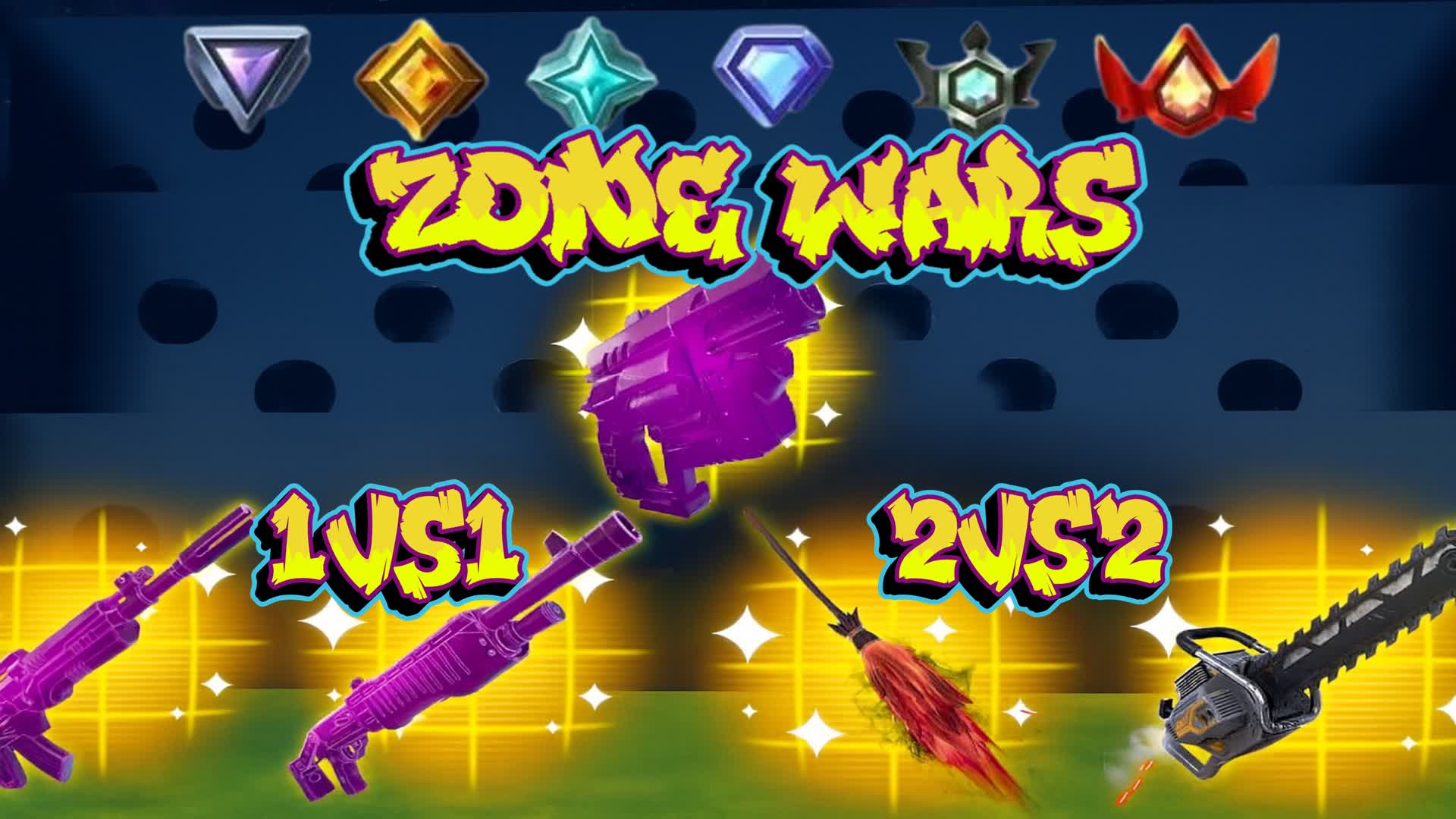 2 vs 2 zone wars 1vs1 — Fortnite Creative map