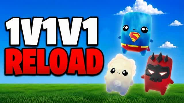 911 1V1V1 RELOAD SPRITES — Fortnite Creative map cover art