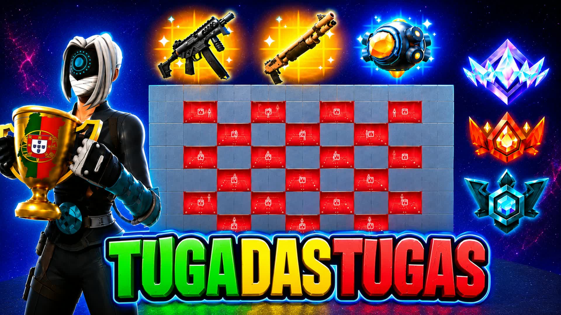 TUGADASTUGAS ZONE WARS (SOLO) — Fortnite Creative map