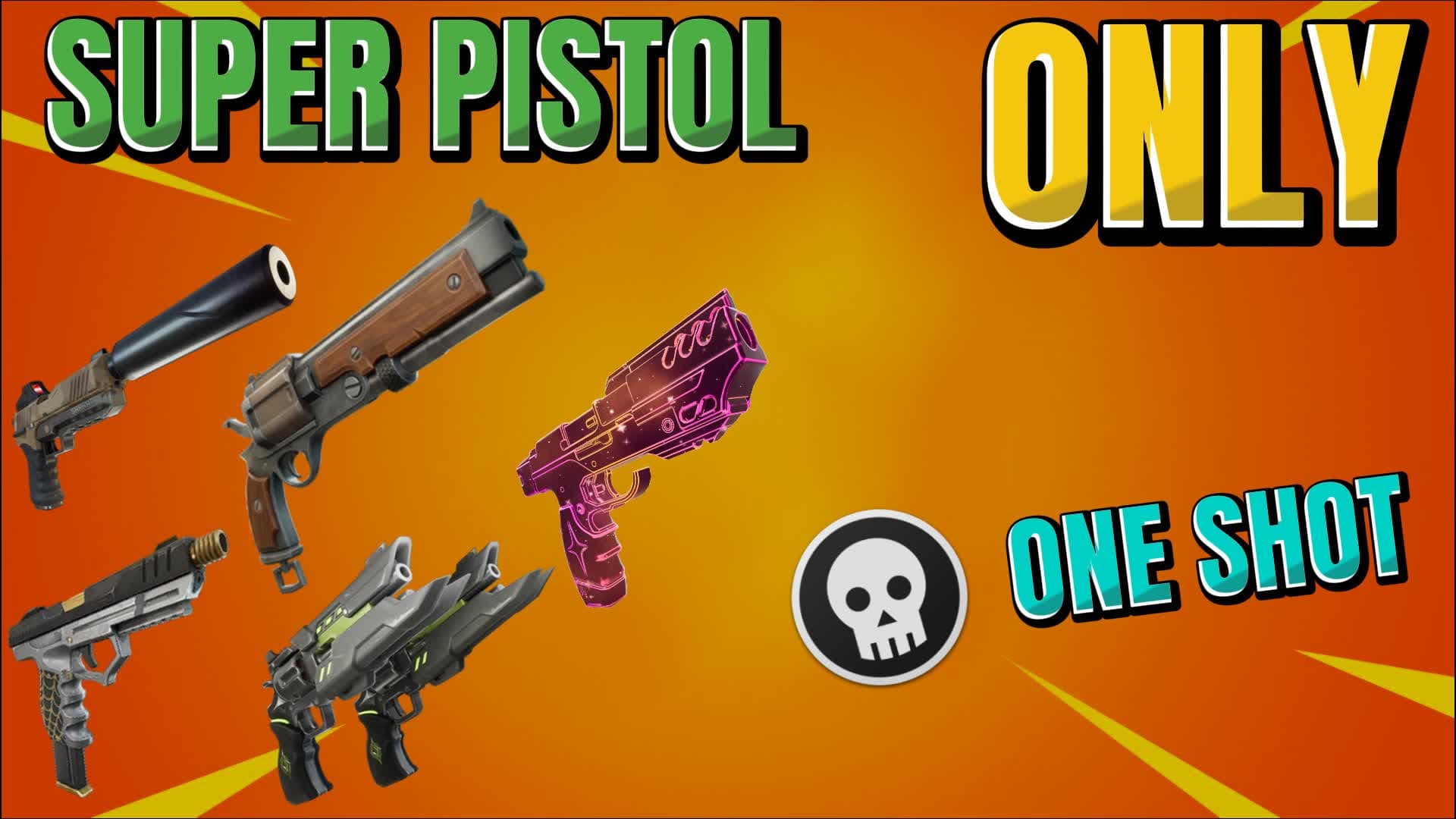 PISTOL ONLY ONE SHOT [TILTED] — Fortnite Creative map