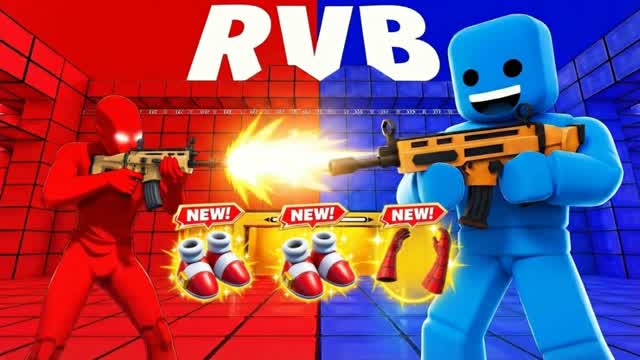Red vs blue GAMING — Fortnite Creative map cover art