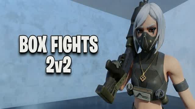 0mc BOX FIGHTS (2v2) — Fortnite Creative map cover art