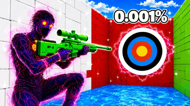 EPIC TRICKSHOT PARKOUR 50+ LEVELS EASY — Fortnite Creative map cover art