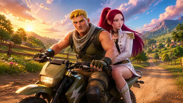 Duo Riders — Fortnite Creative map cover art
