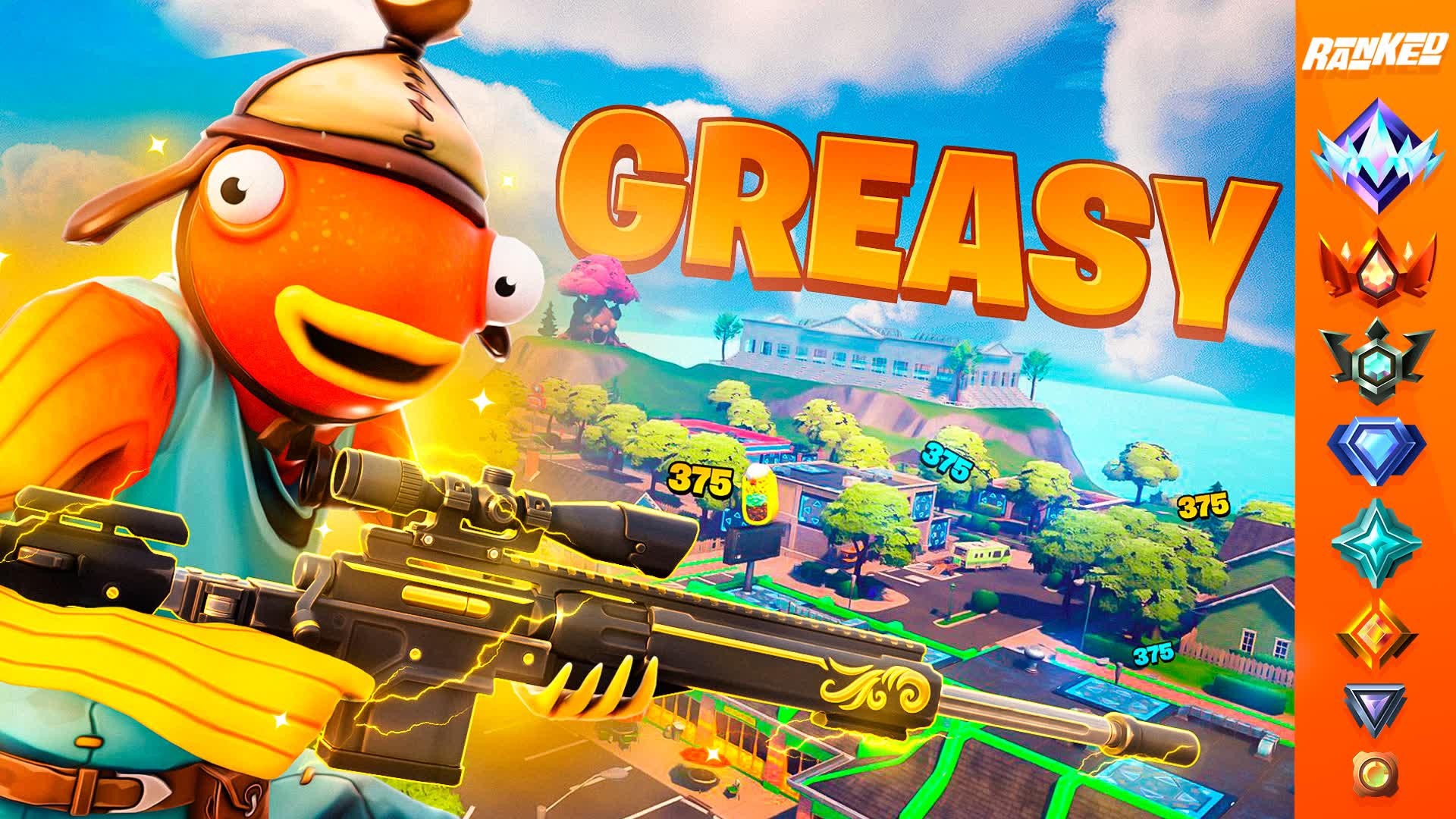 RANKED ONE SHOT GREASY 🎯 — Fortnite Creative map