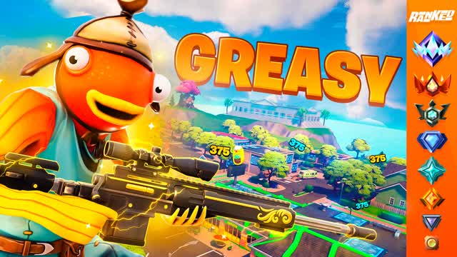 RANKED ONE SHOT GREASY 🎯 — Fortnite Creative map cover art