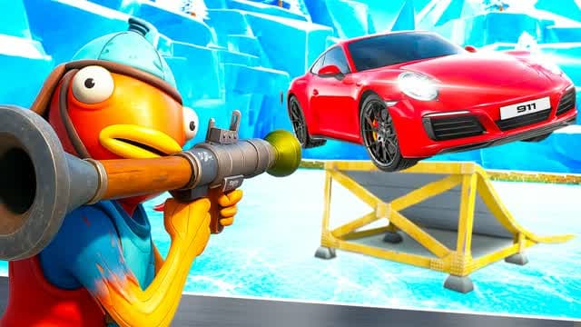 Frozen Rockets VS Cars — Fortnite Creative map cover art