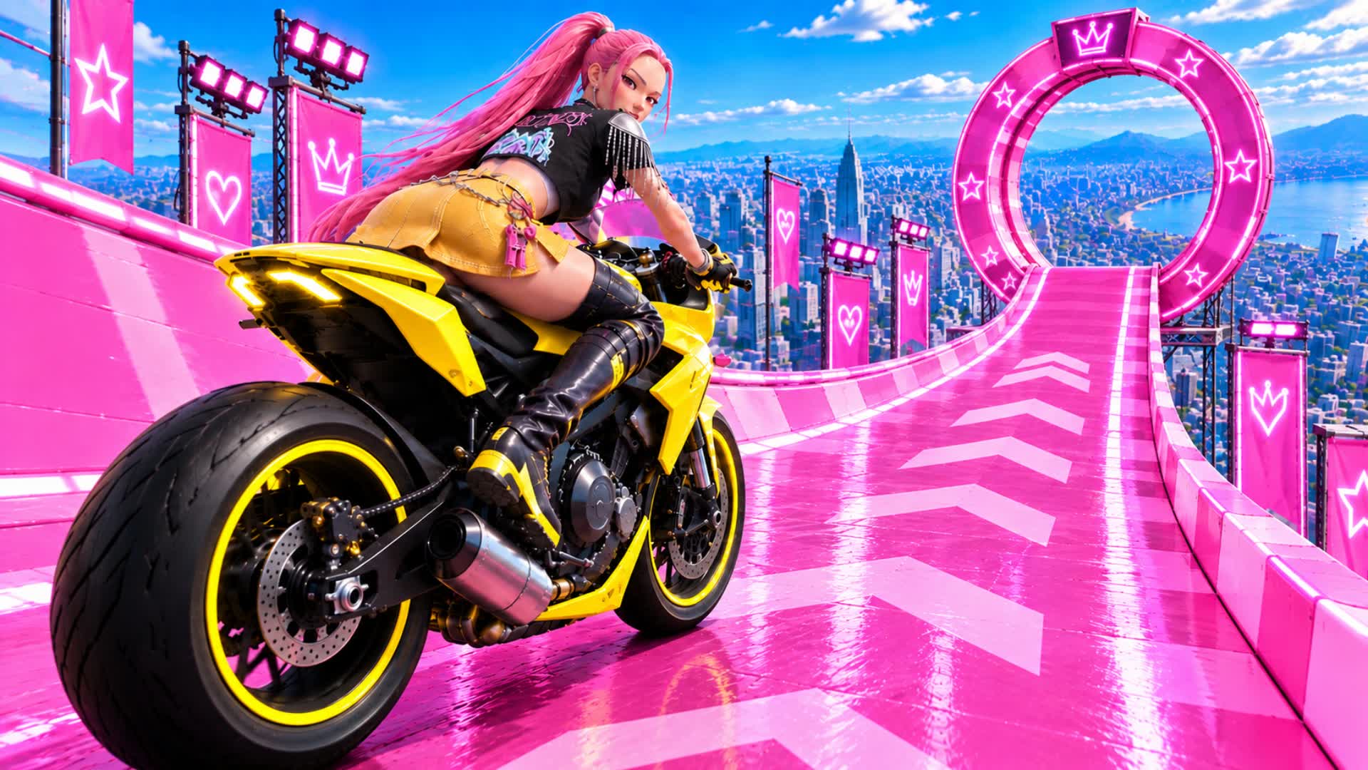 Beautiful Track - Car Game — Fortnite Creative map