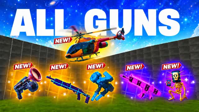 1V1 ALL GUNS & VEHICLES — Fortnite Creative map