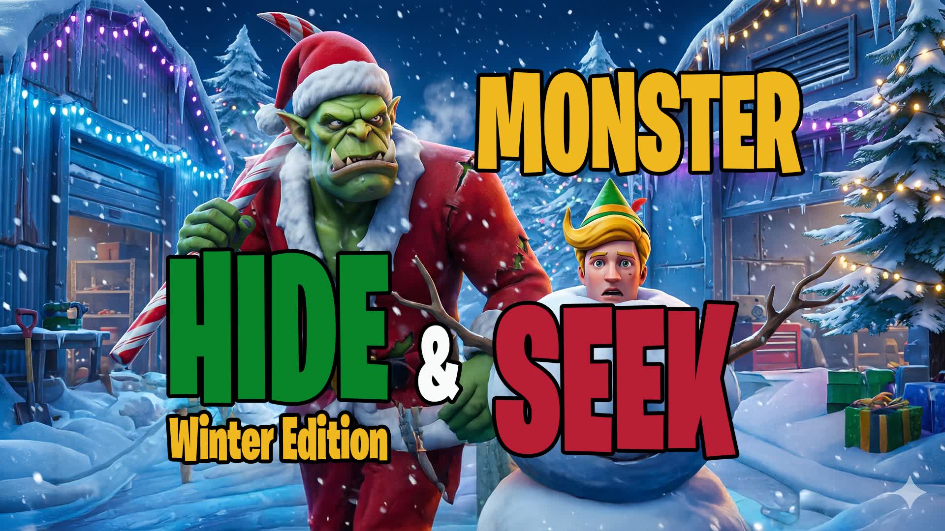 AMAZ HIDE N SEEK - Winter Edition — Fortnite Creative map