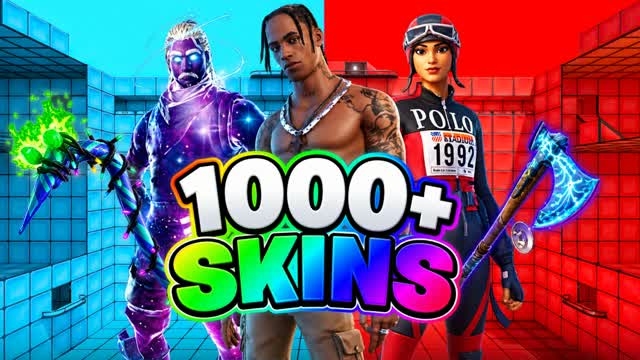 RED VS BLUE ALL SKINS STAR WARS — Fortnite Creative map cover art