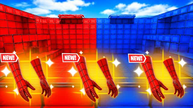 RED VS BLUE TRUE ANGLE 🔴🔵 — Fortnite Creative map cover art