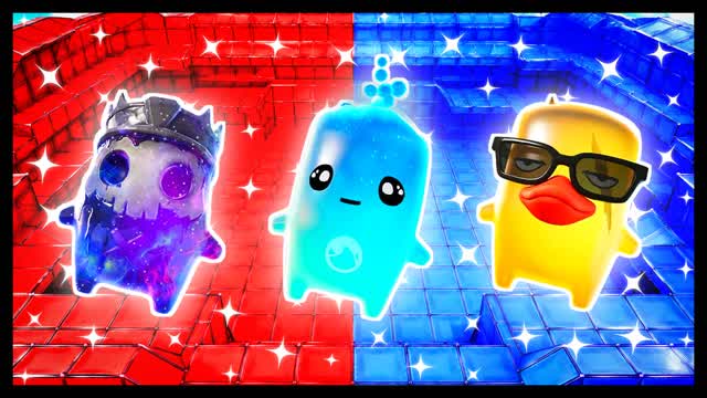 BLUE VS RED KEEP TARGETS CENTERED 🔵🔴 — Fortnite Creative map cover art