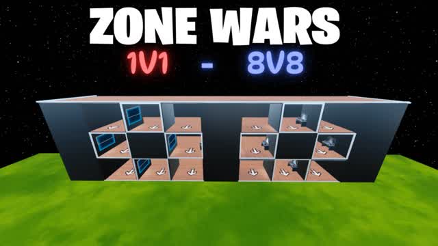 PRO ZONE WARS (1V1 TO 8V8) — Fortnite Creative map